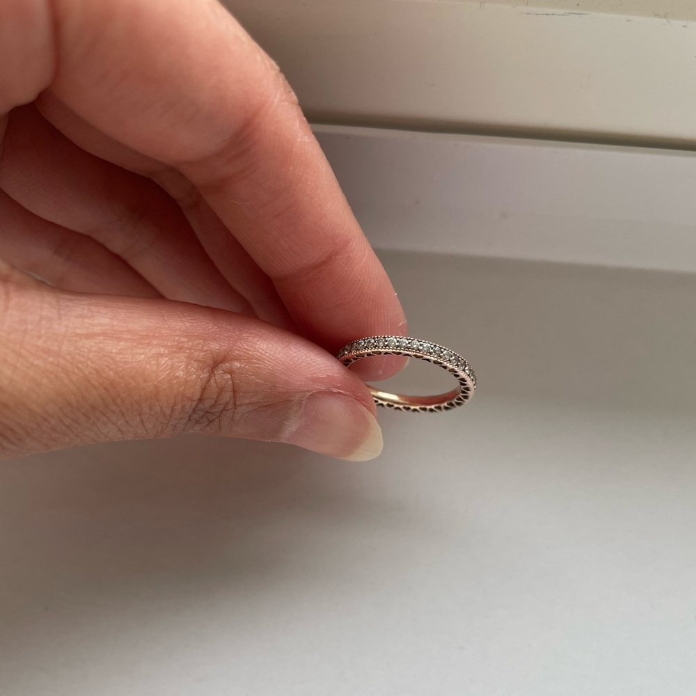 Pandora Sparkle & Hearts Ring